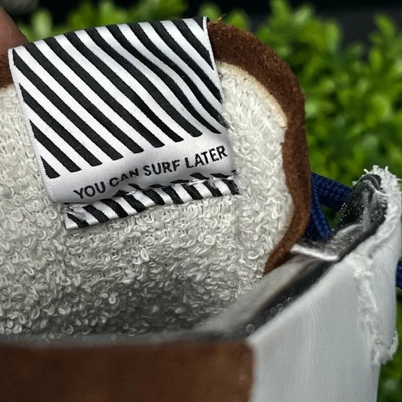 P448 Men White and Brown Suede High-Top Sneakers. Italian leather size 43 - Picture 12 of 13